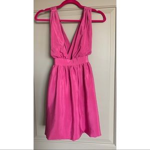 Dolce Vita XS pink silk sleeveless mini dress